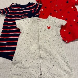 Simple Joys by Carter's Baby Romper - White with Red Crab